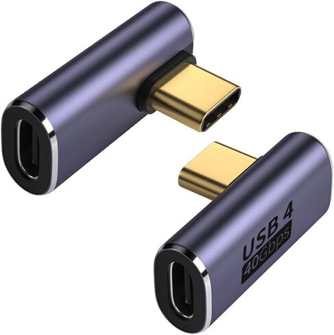 USB C Coupler (2 Pack), USB Type C Female to Female Adapter Extender Compatible with Thunderbolt 4/3 Support up to 40Gbps Data Transfer, 100W Power Delivery and 8K@60Hz Video Pass Through in Kuwait