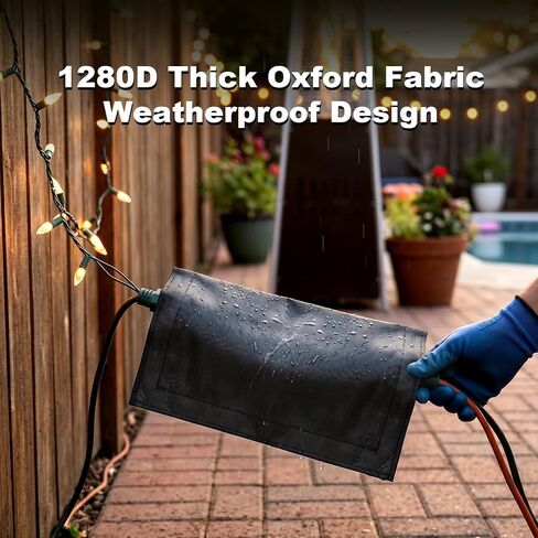 Sorandy Outdoor Extension Cord Cover, 1280D Rainproof Oxford Fabric (3PCS) in Kuwait