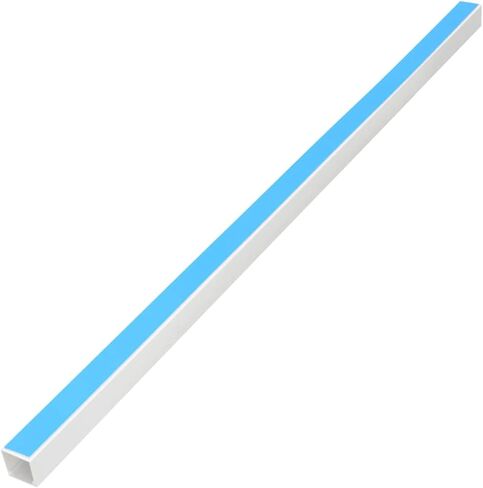 Gecheer Self-Adhesive Cable Trunking 15x10mm, 10m PVC Wire Cover for Wall Floor Ceiling, Cuttable & Paintable Cord Concealer for Phone Speaker Camera Cables, White in Kuwait