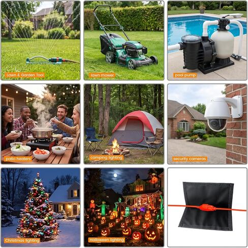 Sorandy Outdoor Extension Cord Cover, 1280D Rainproof Oxford Fabric (3PCS) in Kuwait