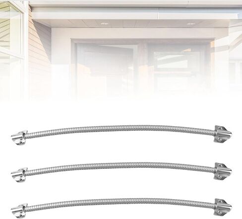 3PCS Armored Door Loop Wire Protector Set. Stainless Exposed Mount Accessor in Kuwait