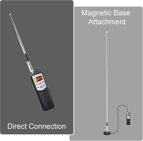 27Mhz CB Antenna Telescopic Antenna Rod (9 in to 51 in) w/Magnetic Base BNC Connector for Handheld Home CB Portable Radios Indoor Transceiver Walkie Talkies Handheld Radio in Kuwait