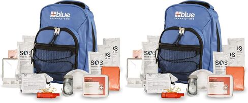 Blue Coolers Blue Seventy-Two | 72 Hour Emergency Backpack Survival Kits for 1 Person | Survival Kit for Wildfires, Earthquakes, Tornado, Hurricane, and Other Emergencies… in Kuwait