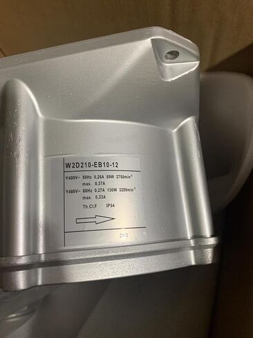 W2D210-EB10-12 AC400/480V 0.26/0.37A 89/130W Spindle Cooling Fan in Saudi Arabia