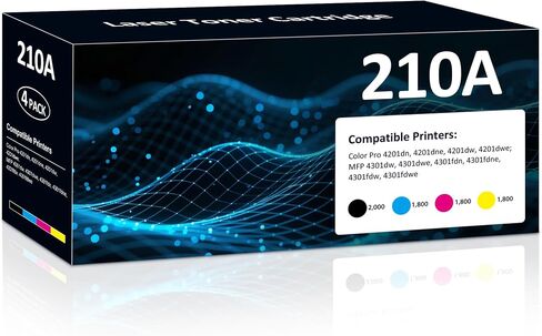210A Toner Cartridges 4Pack Compatible for HP MFP 4301fdw 4201 4301 Printer in Kuwait