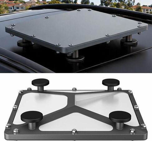 Starlink Mini Magnetic Mount, 220IBS Strong Magnet Bases, Starlink Mini Car Mount with Protection Cover for RV, Truck, Camping, Roof & Outdoor Use Aluminum Alloy in Kuwait