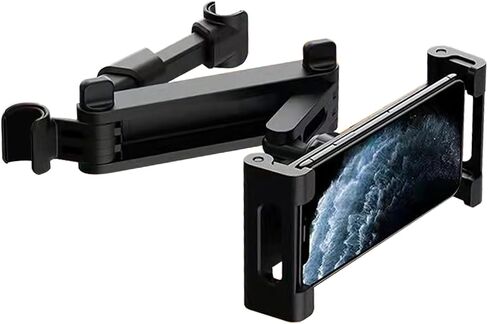 iayokocc Car Headrest Tablet Holder, Headrest Mount Car Tablets Holder Truck 360 Degree Rotation Adjustable Extendable, Tablet Bracket for Auto in Kuwait