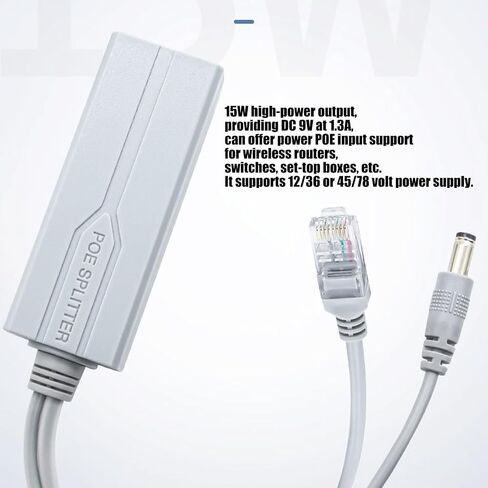 48V to 9V POE Splitter Adapter for Networking Cameras 10 / 100Mbps in Kuwait