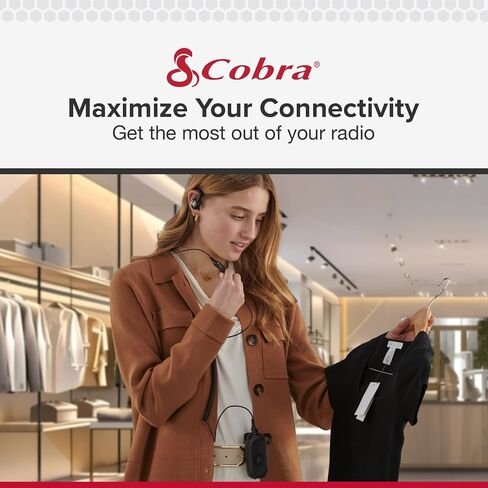 Cobra PX280 C-Shape Headset for Cobra Two-Way Radios in Saudi Arabia