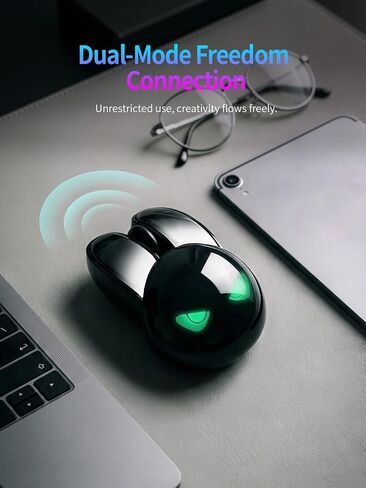 Wireless Gaming Mouse, RGB Light Eyes, Evil Bunny Design, 2.4G/BT in Kuwait