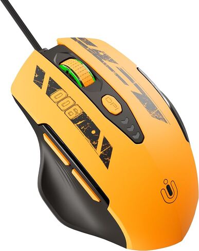 Uineer Wired Gaming Mouse, USB-A Mouse with 6 Programmable Buttons in Kuwait