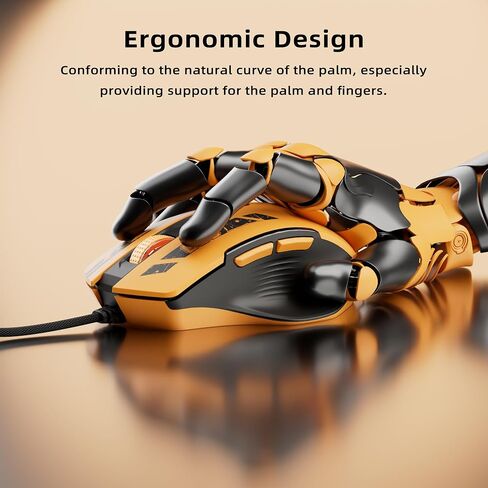 Uineer Wired Gaming Mouse, USB-A Mouse with 6 Programmable Buttons in Kuwait