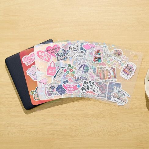 11PCS Inserts for E-Reader Clear Case, Compatible with Kobo Libra Colour, Holographic Decor Decoration Accessories (5pcs Glittery+ 6pcs Clear Inserts) in Kuwait