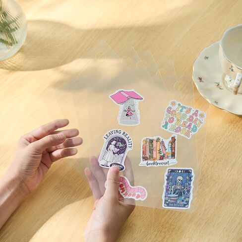 11PCS Inserts for E-Reader Clear Case, Compatible with Kobo Libra Colour, Holographic Decor Decoration Accessories (5pcs Glittery+ 6pcs Clear Inserts) in Kuwait