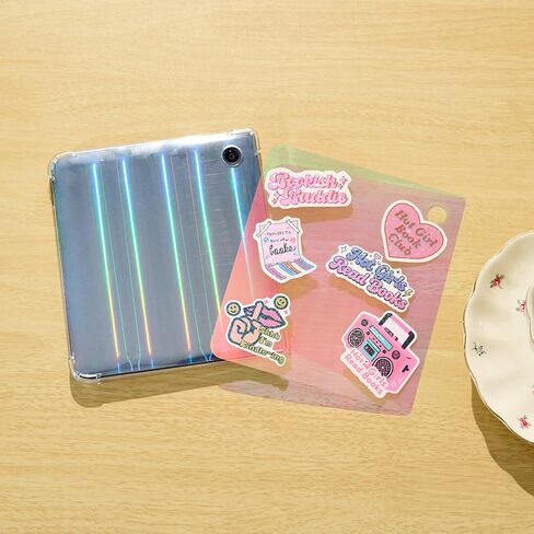 11PCS Inserts for E-Reader Clear Case, Compatible with Kobo Libra Colour, Holographic Decor Decoration Accessories (5pcs Glittery+ 6pcs Clear Inserts) in Kuwait
