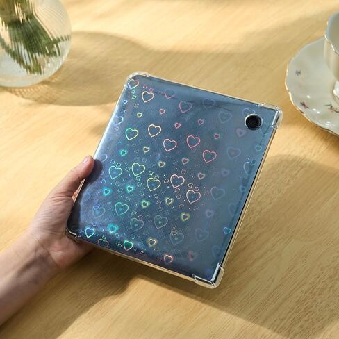 11PCS Inserts for E-Reader Clear Case, Compatible with Kobo Libra Colour, Holographic Decor Decoration Accessories (5pcs Glittery+ 6pcs Clear Inserts) in Kuwait