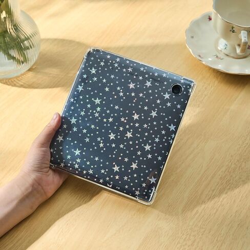 11PCS Inserts for E-Reader Clear Case, Compatible with Kobo Libra Colour, Holographic Decor Decoration Accessories (5pcs Glittery+ 6pcs Clear Inserts) in Kuwait