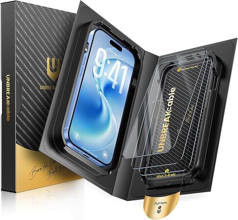 UNBREAKcable iPhone 17 Pro Max Full-Coverage Screen Protector - 3 Pack in Kuwait
