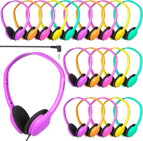 Kids Headphones Bulk 30 Pack for School Classroom Student in Kuwait