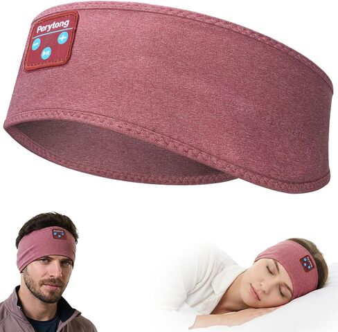 Perytong Sleep Headphones for Side Sleepers – 14Hrs Bluetooth Headband with Ultra-Thin HD Stereo Speakers, Detachable Washable Design, Wireless Music Headband for Insomnia, Meditation, Travel in Kuwait