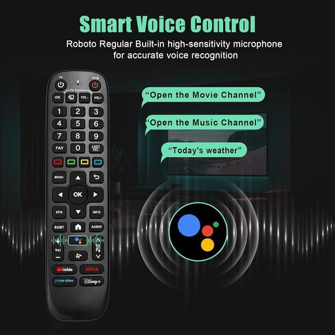 Backlight V6 Plus Voice Remote Control Compatible with Vseebox V6plus Remote and vSeebox V5/V3 Pro/V3 Plus Model in Kuwait