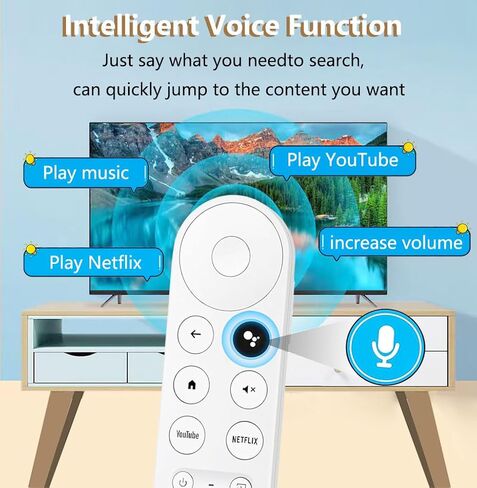 Upgrade Voice Remote for Google Chromecast 4k Snow TV, G9N9N Replacement Remote Control for Google TV, GA01920-US, GA01409-US, GA01923-US, GA01919-US in Kuwait