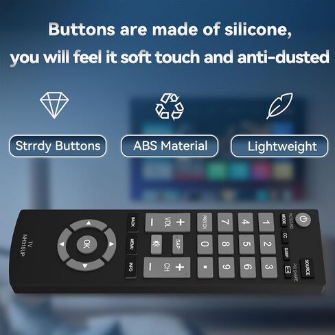 Replacement Sanyo TV Remote Control NH315UP/NH315UD for Sanyo LED LCD LCD HDTV Smart TV, No Setup Needed in Kuwait