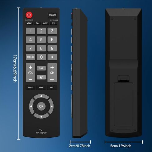 Replacement Sanyo TV Remote Control NH315UP/NH315UD for Sanyo LED LCD LCD HDTV Smart TV, No Setup Needed in Kuwait