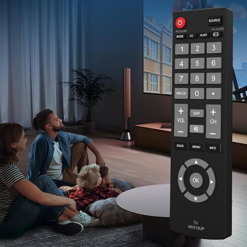 Replacement Sanyo TV Remote Control NH315UP/NH315UD for Sanyo LED LCD LCD HDTV Smart TV, No Setup Needed in Kuwait