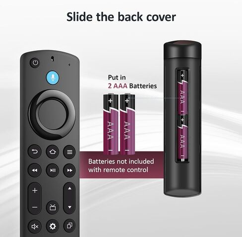 Replacement Voice Remote for All FireSeries, Stick 4K (1st/2nd Gen/Max/Plus),TV Stick (2nd/3rd Gen/Lite/HD),TV Cube (1st/2nd/3rd Gen), for Insignia Smart TVs in Kuwait