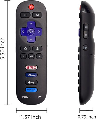 OEM Replacement Remote Control Compatible with All TCL Roku Smart TVs【Only Works with TCL Roku TV, Not for Roku Stick and Roku Box】 (Netflix/Disney Plus/Apple TV+ / Prime) in Saudi Arabia