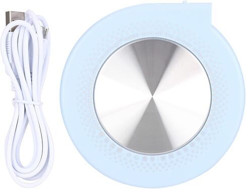 Multifunctional USB Coaster, Safe Heating, 55℃, Support with Power Bank for On the Go (Blue) in Kuwait