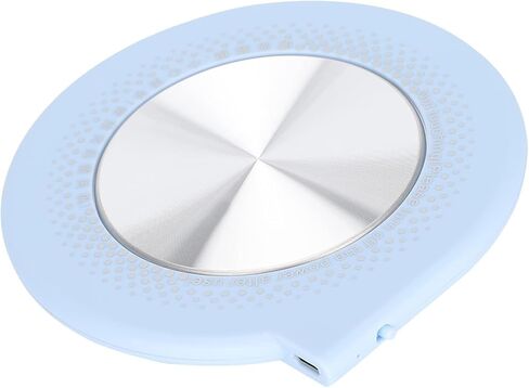 Multifunctional USB Coaster, Safe Heating, 55℃, Support with Power Bank for On the Go (Blue) in Kuwait