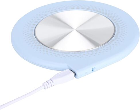 Multifunctional USB Coaster, Safe Heating, 55℃, Support with Power Bank for On the Go (Blue) in Kuwait