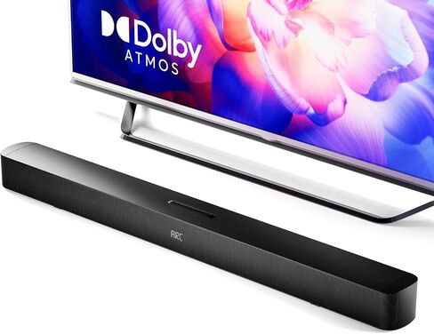 GEOYEAO Soundbar, 2.1 Speaker with Dolby Atmos, 190W Six Speakers 37 inch Sound Bars for TV, Bluetooth & HDMI-ARC Surround Sound System with HDMI-ARC/Optical/AUX/Bluetooth Connection in Kuwait