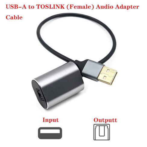 USB-A to Toslink Optical Audio Adapter Cable in Kuwait