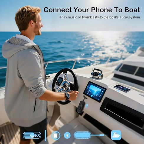 Airplane Bluetooth 5.4 Transmitter Receiver, 2-in-1 Airplane Bluetooth Adapter with Low Latency, Support 2 Headphones, Wireless Audio Transmitter Adapter for Flight Travel/TV/Car/Gym in Saudi Arabia