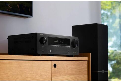 Denon AVR-X1800H 7.2 Channel 8K Home Theater Receiver with Dolby Atmos, HEOS Built-in, and Audyssey Room Correction (Factory Certified Refurbished) in Saudi Arabia