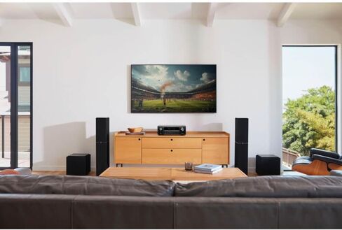Denon AVR-X1800H 7.2 Channel 8K Home Theater Receiver with Dolby Atmos, HEOS Built-in, and Audyssey Room Correction (Factory Certified Refurbished) in Saudi Arabia