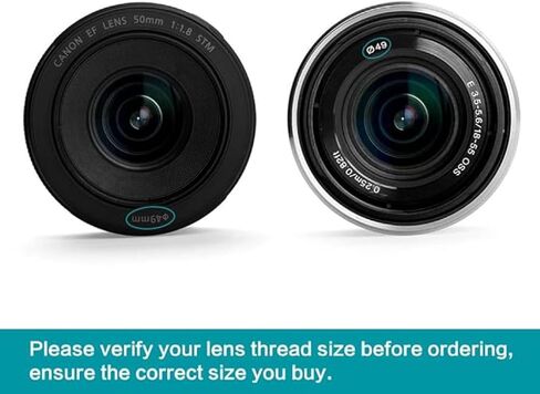 52mm Wide Angle Lens Hood,Universal Metal Lens Hood Sunshade with Centre Pinch Lens Cap for Canon Nikon Sony Pentax Olympus Fuji Camera+Lens Cap in Saudi Arabia