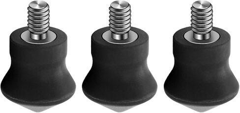 3Pcs 1 / 4inch Tripod Monopod Rubber Foot Spikes for Tripod Monopod Stainless Steel Spikes Tripod Feet Replacement Part Adjustable Table Levelers in Kuwait