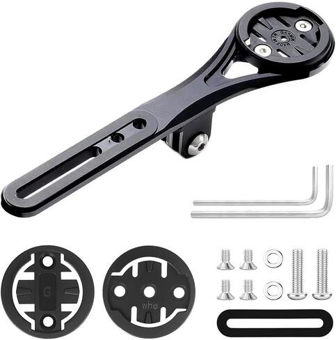 Bike Aero Integrated Handlebar Out Front Combo Mount, Integrated Handlebar System Bicycle Computer Mount Compatible with Garmin, Wahoo, Go Pro in Kuwait