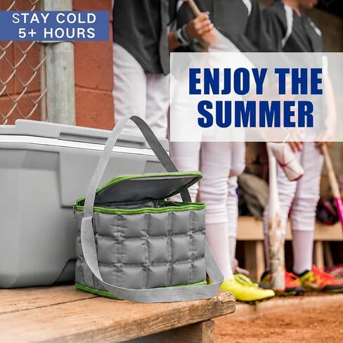 Freezable Cooler Bag – Leakproof Insulated Lunch Cooler, Reusable Ice Bag for Drinks, Fresh Food, Beach, Camping, Picnics & Road Trips in Kuwait