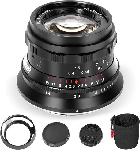 PERGEAR 35mm F1.4 Full-Frame Manual Focus Lens for Sony E-Mount Cameras in Kuwait