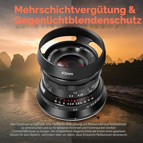 PERGEAR 35mm F1.4 Full-Frame Manual Focus Lens for Sony E-Mount Cameras in Kuwait