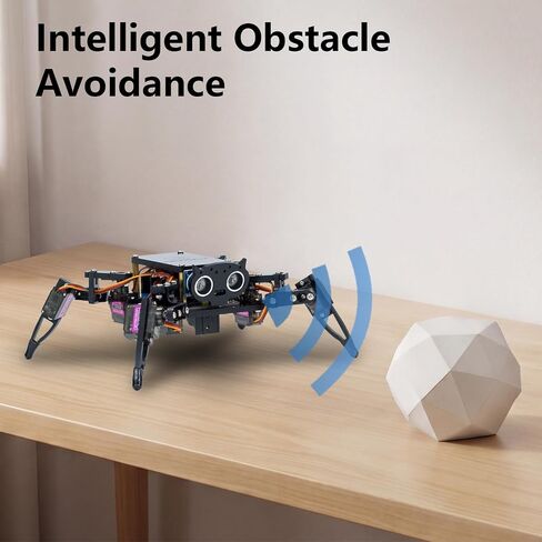 LAFVIN Spider Robot Kit for ESP8266, Quadruped Spider Robot with APP & Infrared Remote Control, Open Source Code STEM Programming Robot for Arduino in Kuwait