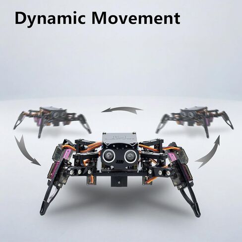 LAFVIN Spider Robot Kit for ESP8266, Quadruped Spider Robot with APP & Infrared Remote Control, Open Source Code STEM Programming Robot for Arduino in Kuwait