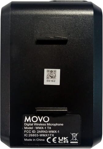 Movo WMX-1 2.4GHz Wireless Lavalier Microphone System Compatible with DSLR Cameras, Camcorders, iPhone, Android Smartphones, and Tablets (200' ft Audio Range) in Kuwait