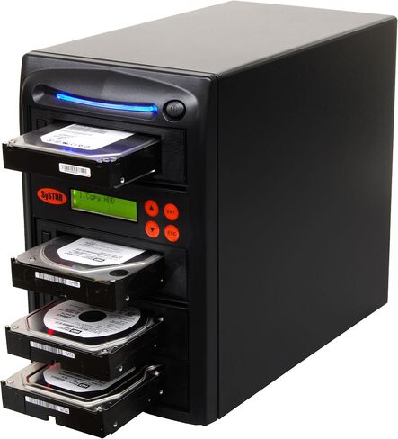 Systor 1:3 HDD/SSD Hard Drive Duplicator - 9GB/Min - Standalone Copier & Eraser/Sanitizer for Multiple SATA 3.5 Disk & 2.5 Solid State Drives - Copy Speeds of up to 150MB/Sec (SYS203HS-DP) in Kuwait