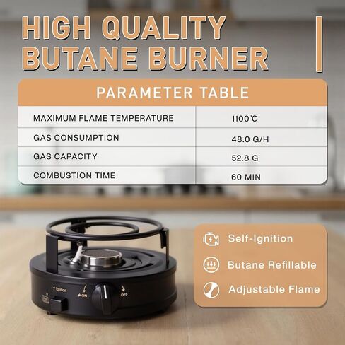 BLUEFIRE Butane Mini Burner Camping Stove for Tabletop Coffee Siphon Syphon/w Furnace Stand Espresso Maker Chafing Soup in Saudi Arabia